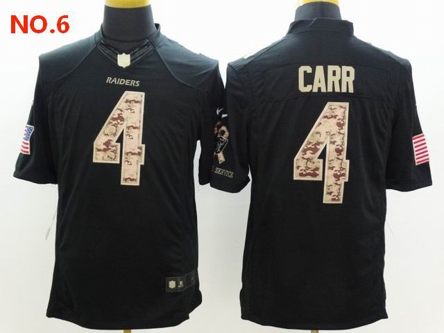 Men's Las Vegas Raiders 4 Derek Carr Jesey NO.6;
